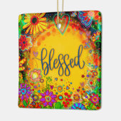 Fun Bloral gesegnet farbenfrohe Hübsche Inspiritiv Keramikornament (Links)