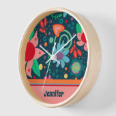 Fun Bloral Personalisiert Inspirivity Clock Uhr (Winkel)