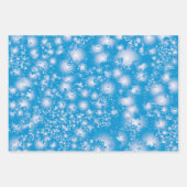 Fun BLUE Abstrakt Ink Super Splash Muster Geschenkpapier Set (Vorderseite 3)