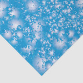 Fun BLUE Abstrakt Ink Super Splash Muster Seidenpapier (Detail)