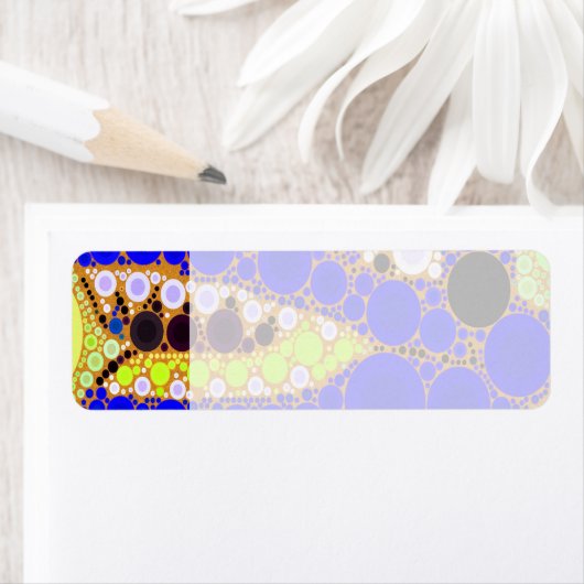 Fun Blue Alligator Krokodile Retro Circles Mosaik (Insitu)