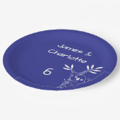 Fun Blue Australian Animals Twin 6. Geburtstag Pappteller (Schrägansicht)