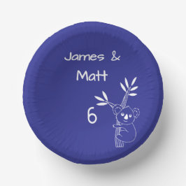 Fun Blue Australian Animals Twin 6. Geburtstag Pappteller