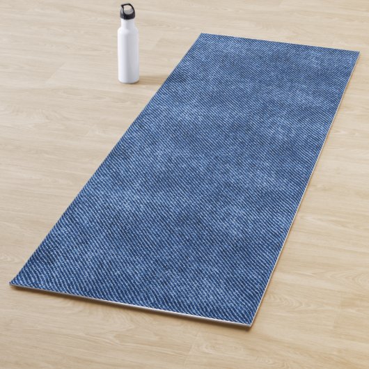 Fun Blue Denim Muster Yogamatte (Beispiel)
