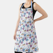 Fun Blue Donuts und Cupcakes Pattern Schürze (InSitu)