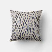 Fun blue dots cushion kissen (Rückseite)