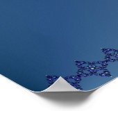 Fun Blue Frog Poster (Ecke)