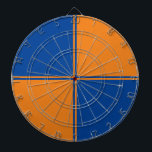 Fun Blue & Orange Dartboard Dartscheibe<br><div class="desc">ein lustiges Dartboard!</div>