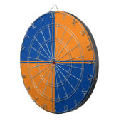 Fun Blue & Orange Dartboard Dartscheibe (Vorderseite rechts)
