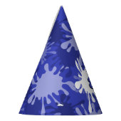 Fun Blue Painting Spritzer 8. Geburtstag Partyhütchen (Links)