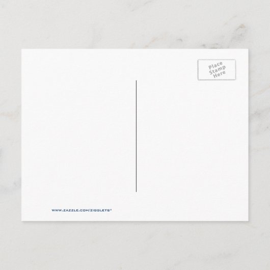 Fun Blue Polka Dot Party oder Wiedersehen Save the Ankündigungspostkarte (Rückseite)