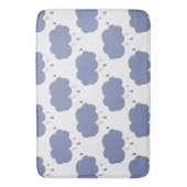 Fun Blue Rain Clouds Muster Badematte (Vorderseite Vertikal)