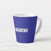 Fun Blue Sarcastic Teacher  Milchtasse (Rechte Ecke)