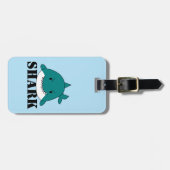 Fun Blue Shark Gepäckanhänger (Vorderseite horizontal)
