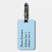 Fun Blue Shark Gepäckanhänger (Rückseite vertikal)