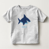 Fun Blue Shark Kleinkind T-shirt (Vorderseite)