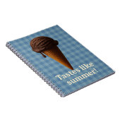 Fun Blue Spiral School Notebook Notizblock (Rechte Seite)