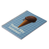 Fun Blue Spiral School Notebook Notizblock (Linke Seite)