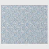 Fun Blue Tiger Stripe Muster Geschenkpapier (Flach)