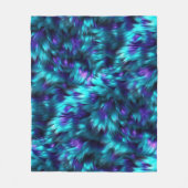 Fun Blue und Lila Imitate Monster-Pelzstruktur Fleecedecke (Vorderseite)