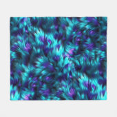 Fun Blue und Lila Imitate Monster-Pelzstruktur Fleecedecke (Vorderseite (Horizontal))