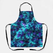 Fun Blue und Lila Imitate Monster-Pelzstruktur Schürze (Vorderseite)