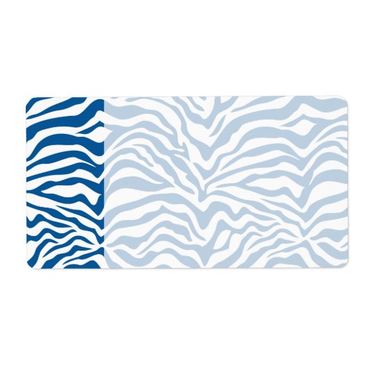 Fun Blue Zebra Stripes Wild Animal Print (Vorne)