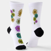 Fun blühende Socken (Gewinkelt)