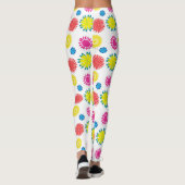 Fun Blume Der farbenfrohe Garten Fiesta Leggings (Rückseite)