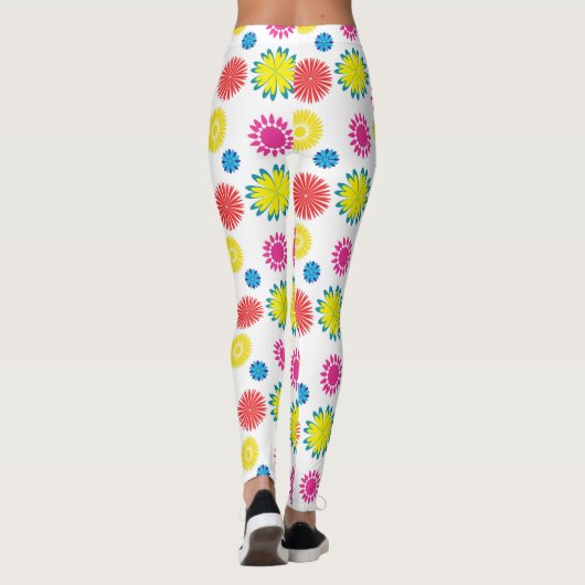 Fun Blume Der farbenfrohe Garten Fiesta Leggings (Rückseite)