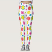 Fun Blume Der farbenfrohe Garten Fiesta Leggings (Vorderseite)