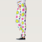 Fun Blume Der farbenfrohe Garten Fiesta Leggings (Links)