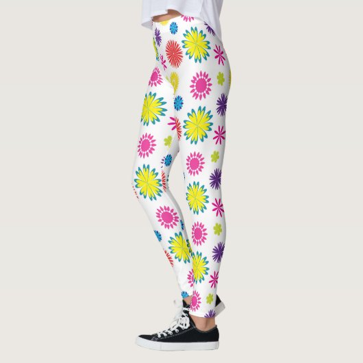 Fun Blume Der farbenfrohe Garten Fiesta Leggings (Links)