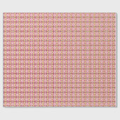 Fun Blume Frames Magenta Gelbe Pastellgrün Geschenkpapier (Flach)