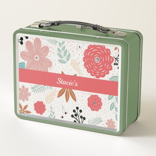Fun Blume Metal Lunch Box (Rückseite)