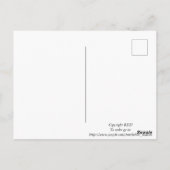 Fun Blume mit Dots Postkarte (Rückseite)