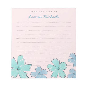 Fun Blume Personalisiert Memo Notepad Notizblock