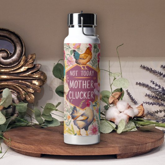 Fun Blumenschlupf nicht heute Hühnchen Trinkflasche