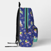 Fun Boat Navy Bedruckter Rucksack (Links)