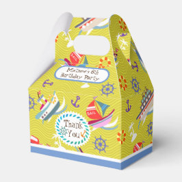 Fun Boats Blue Gevor Box Geschenkschachtel