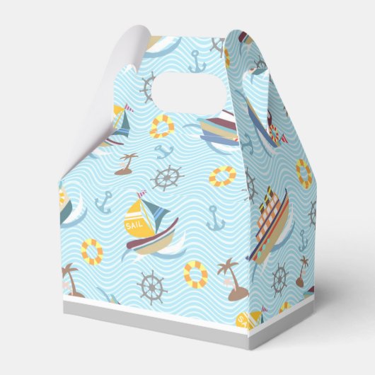 Fun Boats Blue Gevor Box Geschenkschachtel (Rückseite)