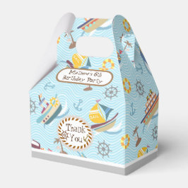 Fun Boats Blue Gevor Box Geschenkschachtel