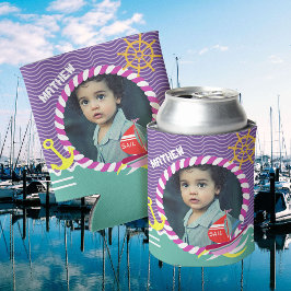 Fun Boats Foto Lila Aqua kann kühlen Dosenkühler