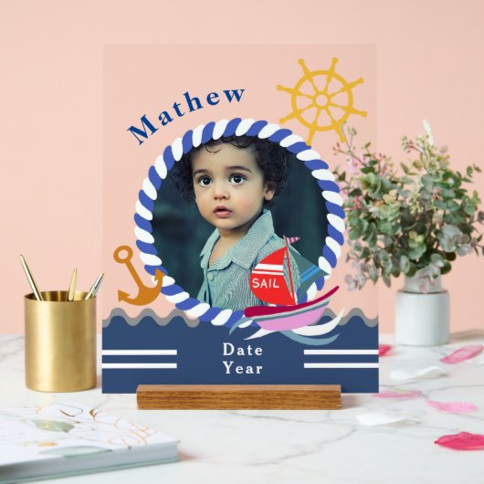 Fun Boats Foto transparent Acrylschild (Hochzeit)