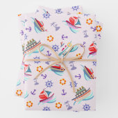 Fun Boats Weißbroschüre Geschenkpapier Set (Beispiel)