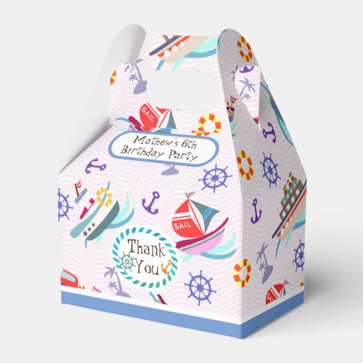 Fun Boats White Gevor Box Geschenkschachtel (Vorderseite)