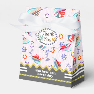 Fun Boats White Gevor Box Geschenkschachtel