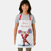 Fun Bodybuilder Weihnachtsmann mit Weihnachtsgesch Schürze (Insitu)