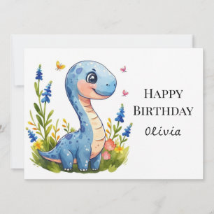 Fun Boho Dino Birthday Karte