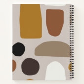 Fun BOHO Earth Tones Namenskomposition Notizblock (Rückseite)